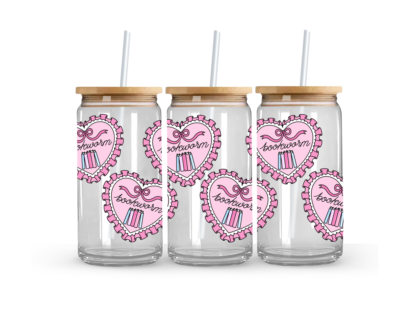 Bookworm Glass Can Cup - 473ml