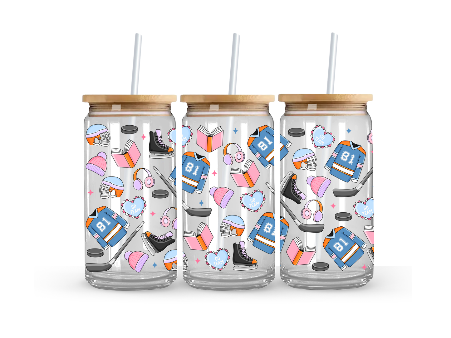 Hockey Romance Glass Can Cup - 473ml