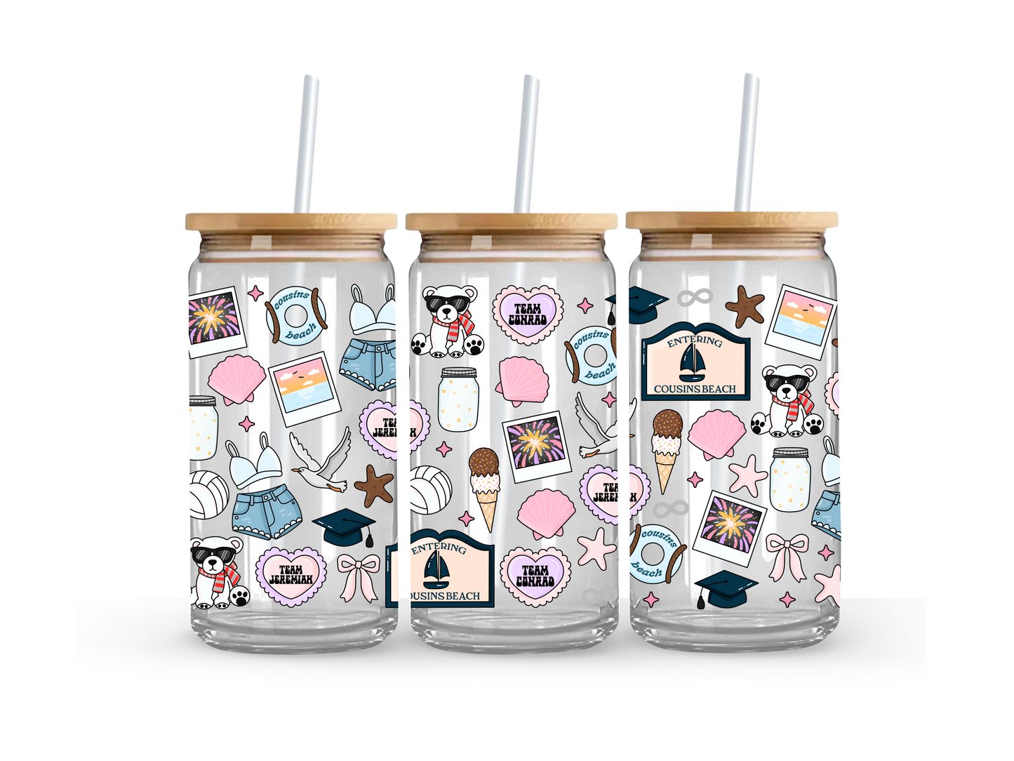 The Summer I Turned Pretty TSITP Glass Can Cup - 473ml