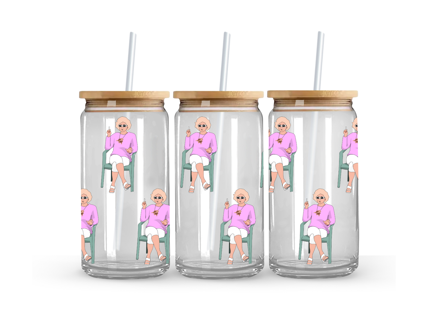 Kath & Kim - Kath Glass Can Cup - 473ml