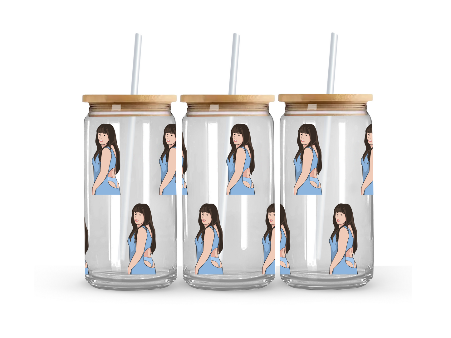 Kath & Kim - Kim Glass Can Cup - 473ml