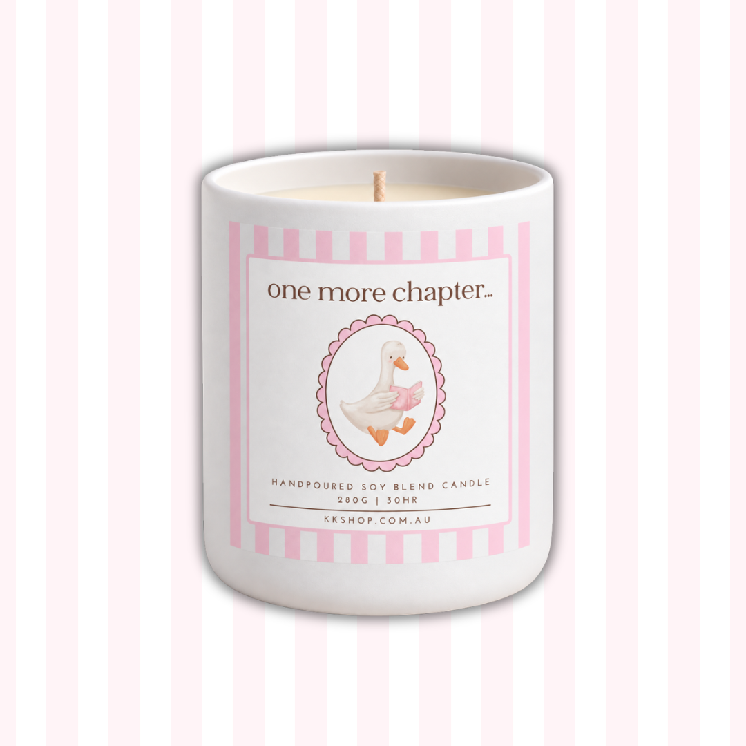 One More Chapter Goose Bookish Candle
