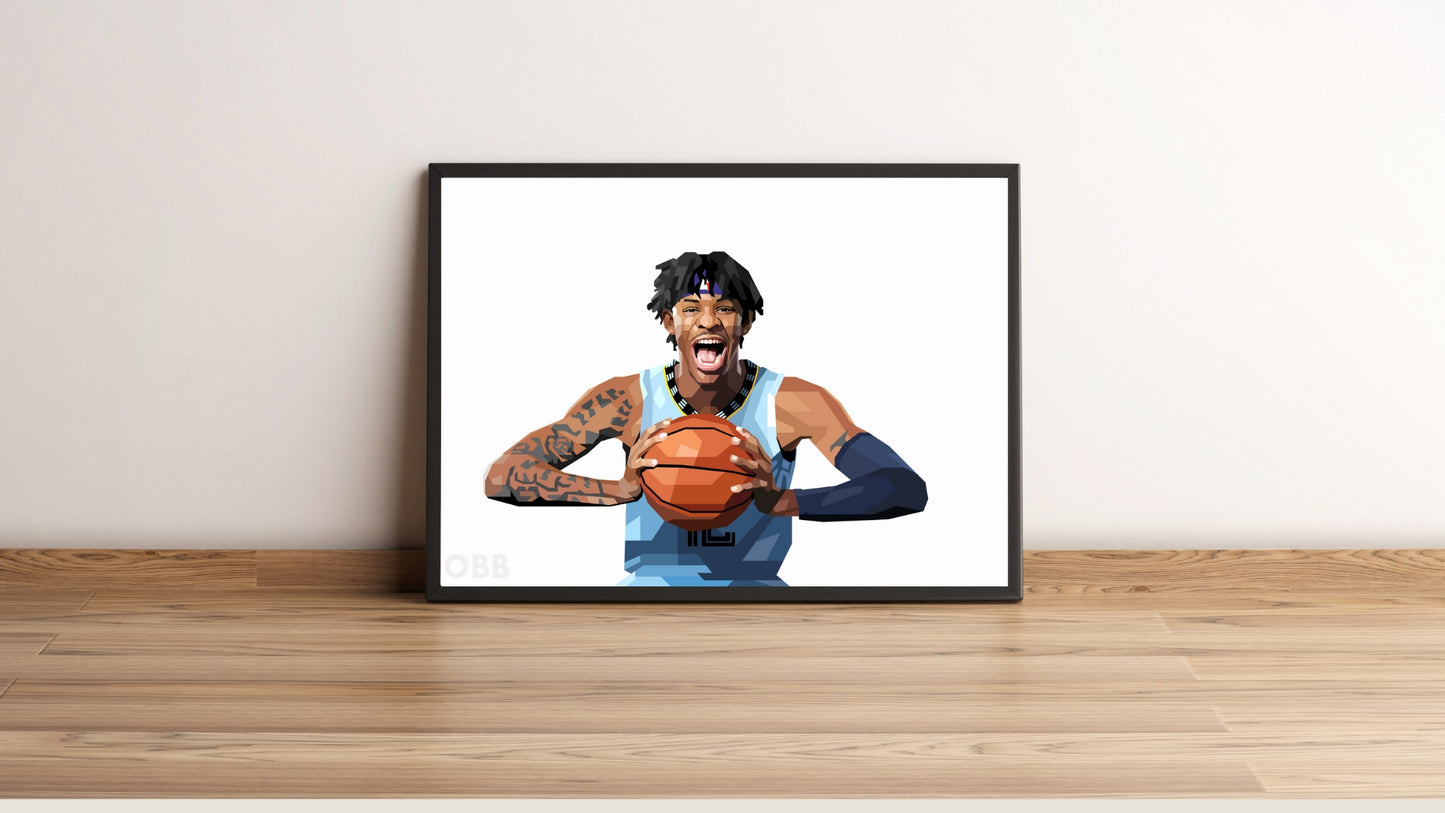 Ja Morant Artwork (Landscape)