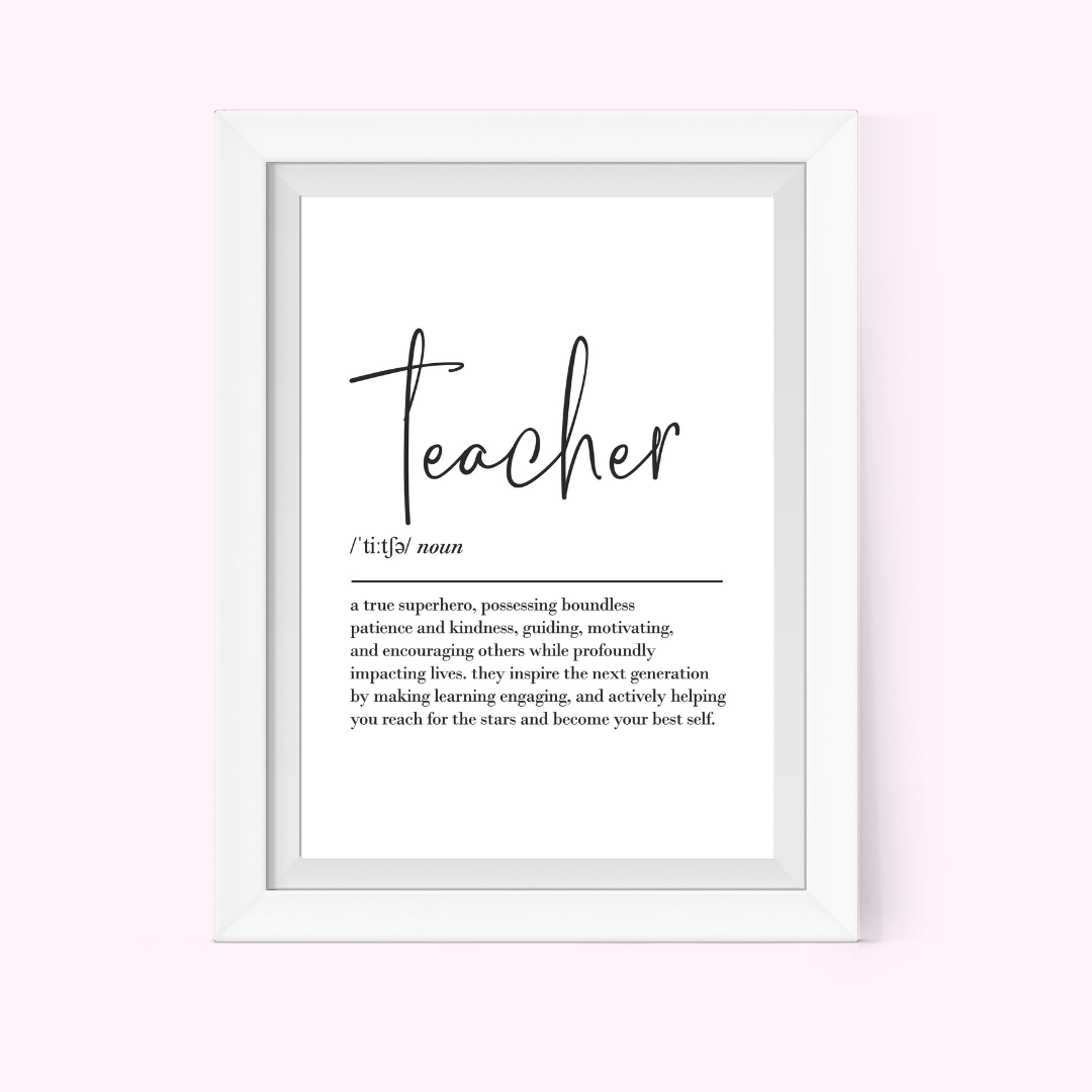 Teacher Definition Frame