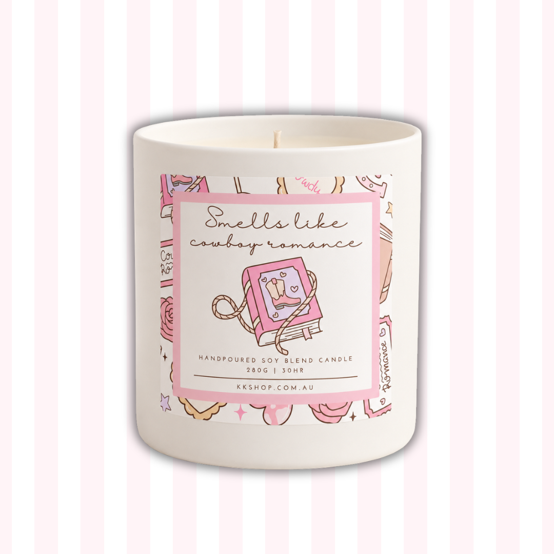 Smells Like Cowboy Romance Candle | Bookish Candle