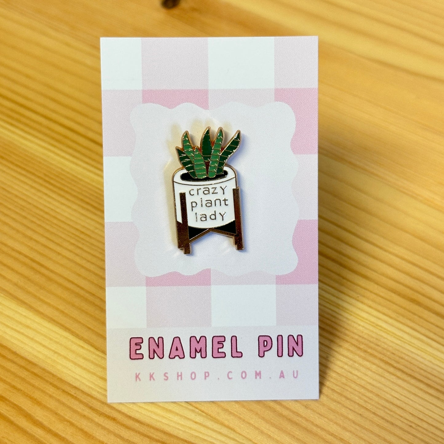 Crazy Plant Lady Enamel Pin