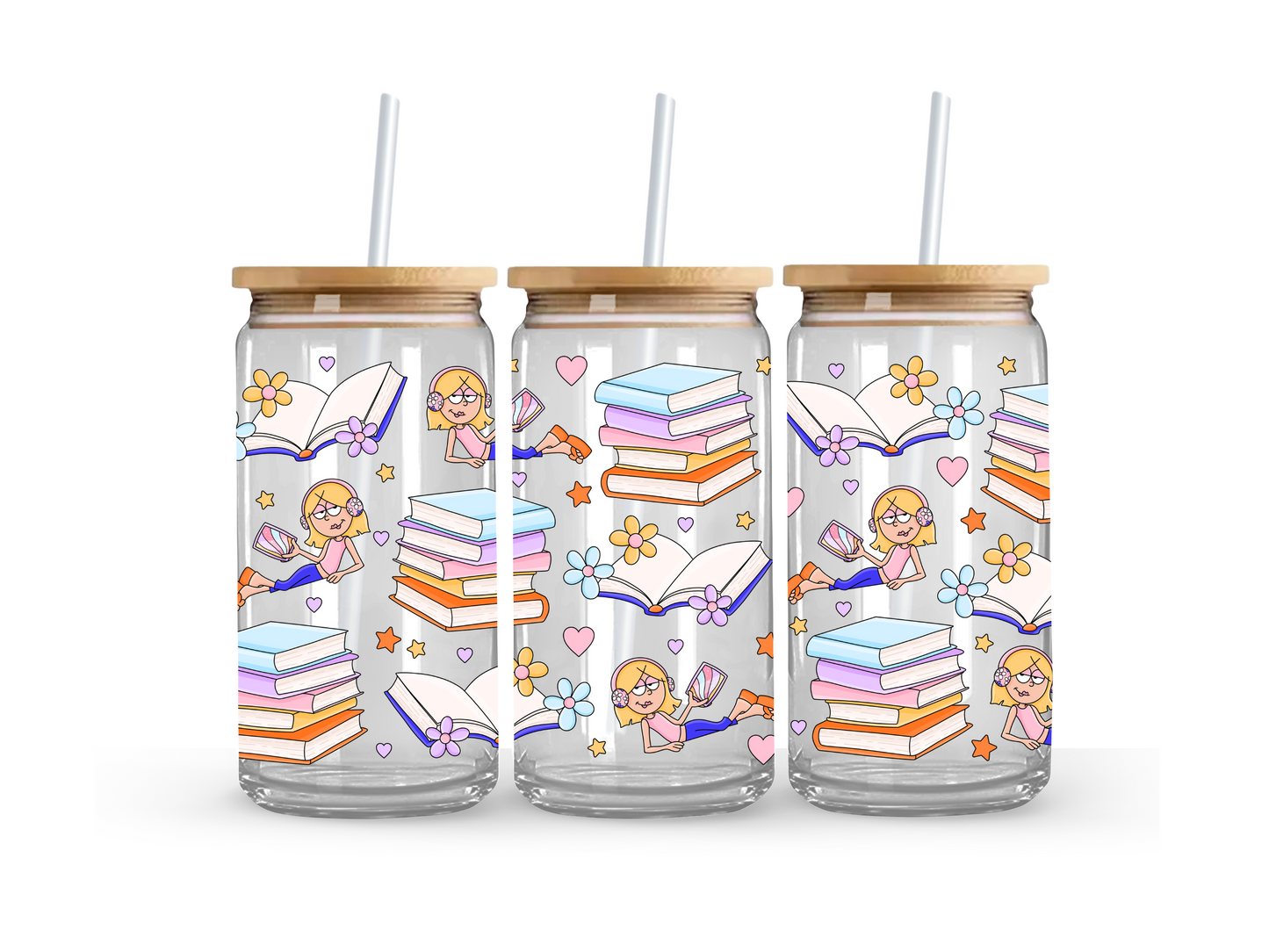 Bookish Lizzie McGuire Glass Can Cup - 473ml