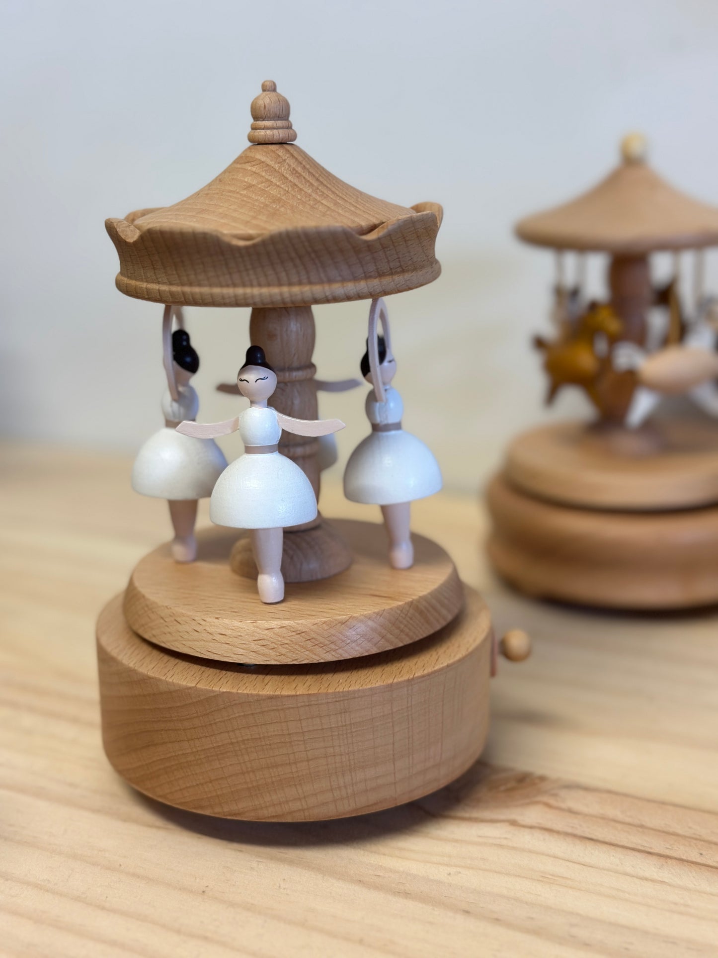 Wooden Musical Carousel - Ballerina