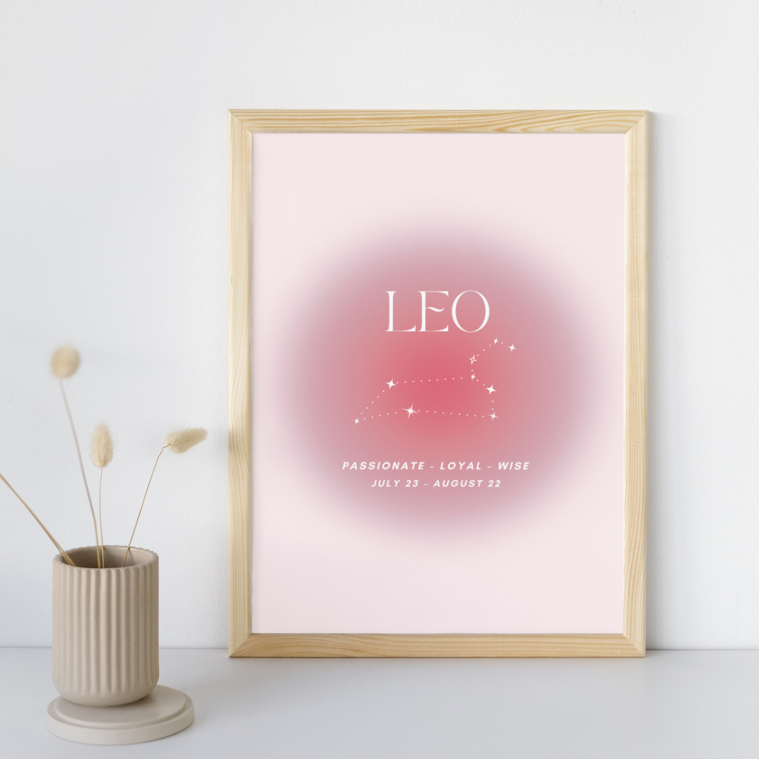 Leo - A3 Zodiac Print