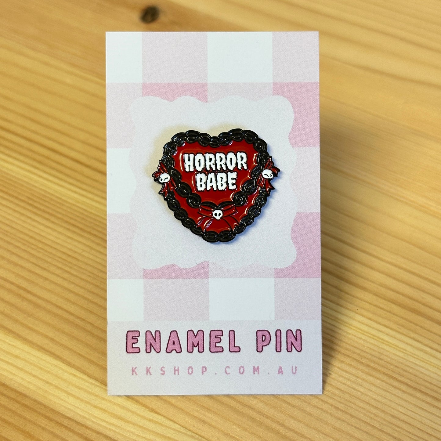 Horror Babe Enamel Pin
