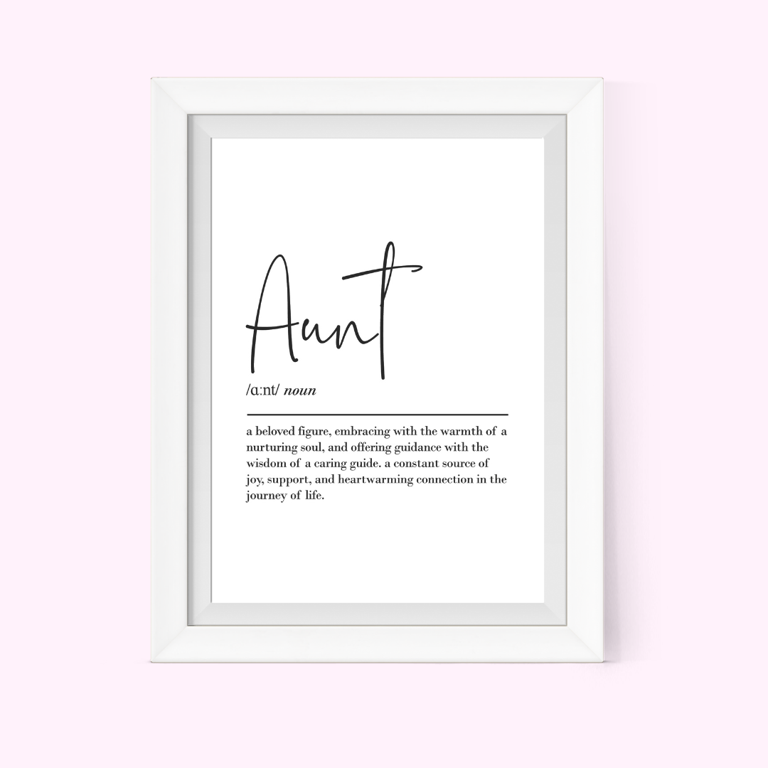 Aunt Definition Frame