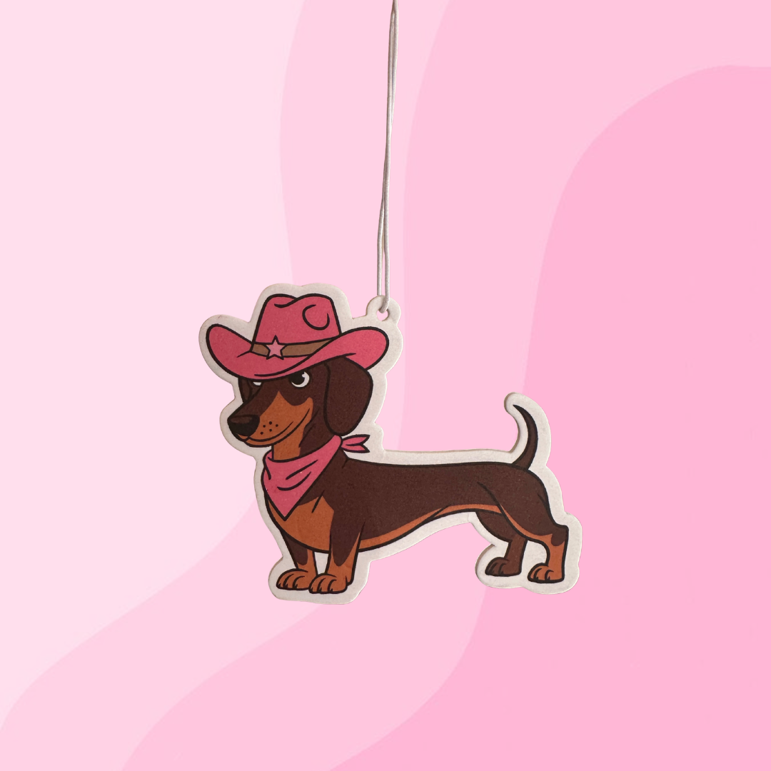Cowgirl Dachshund Air Freshener