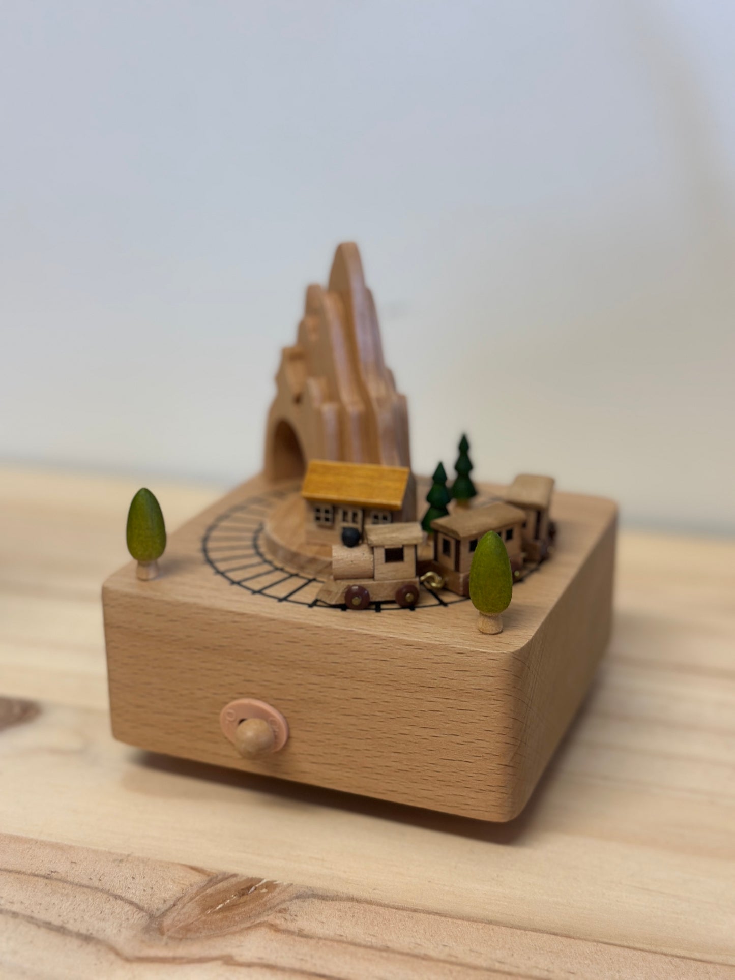 Wooden Musical Carousel - Train