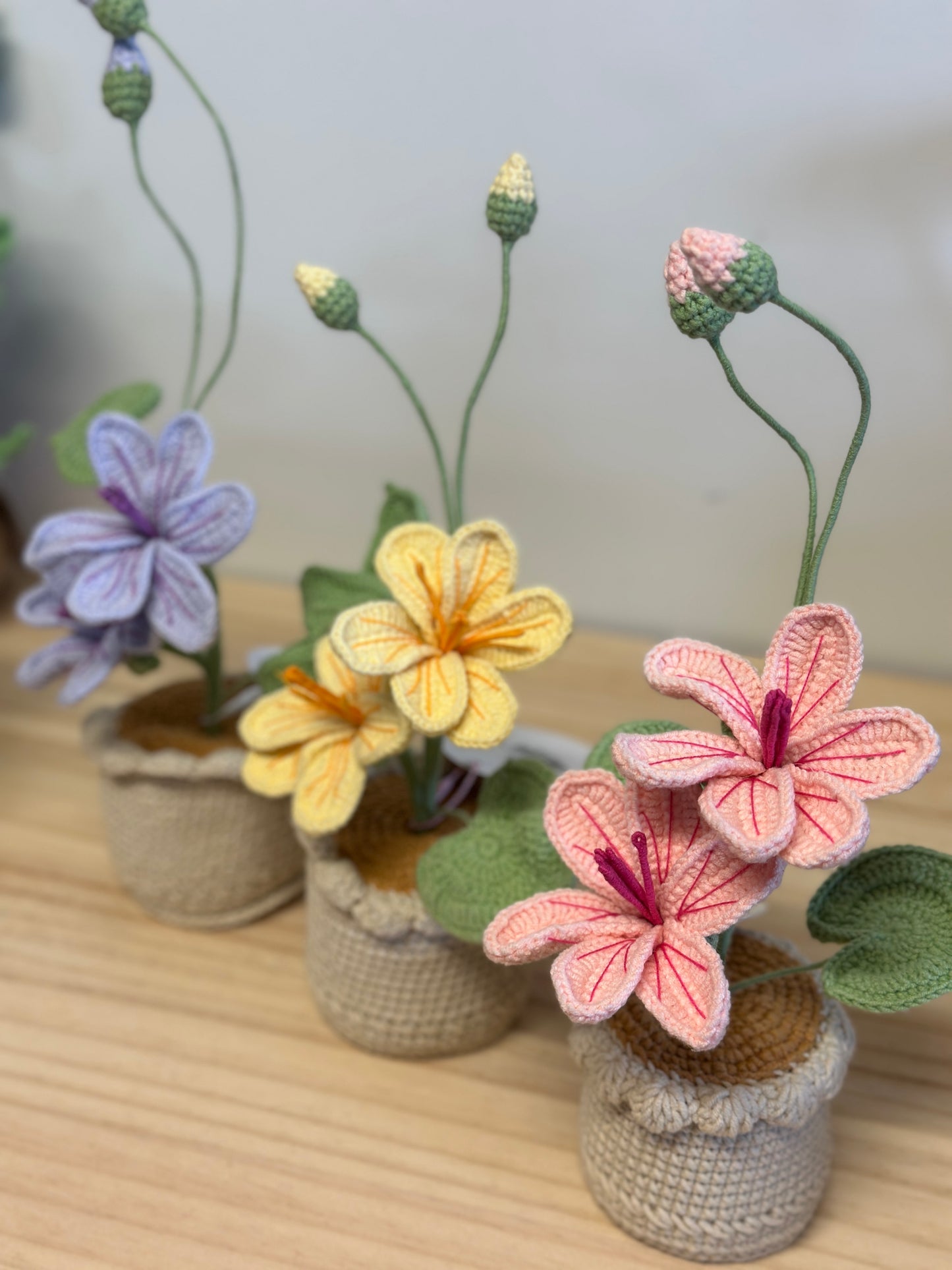 Purple Lily Amigurumi (Large)