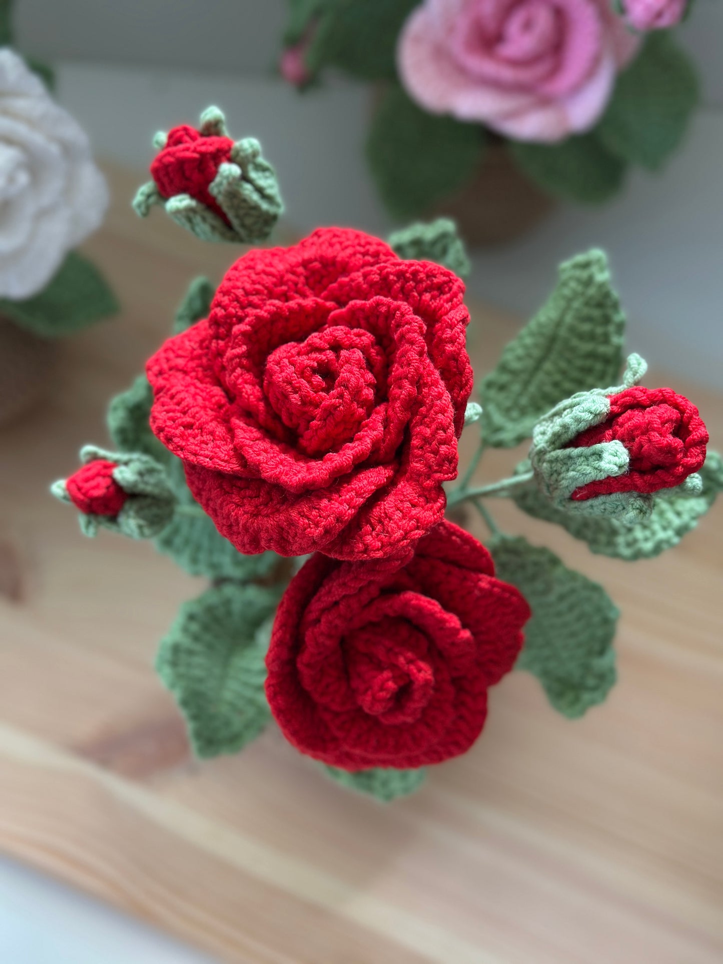 Red Rose Amigurumi