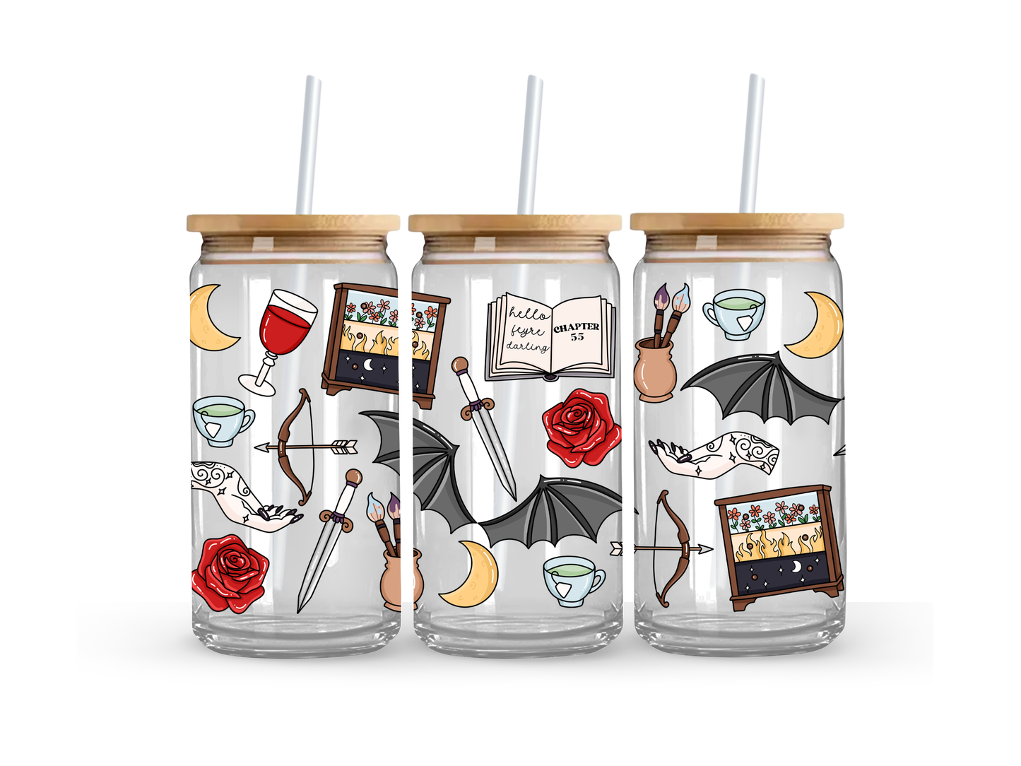 ACOTAR Glass Can Cup - 473ml