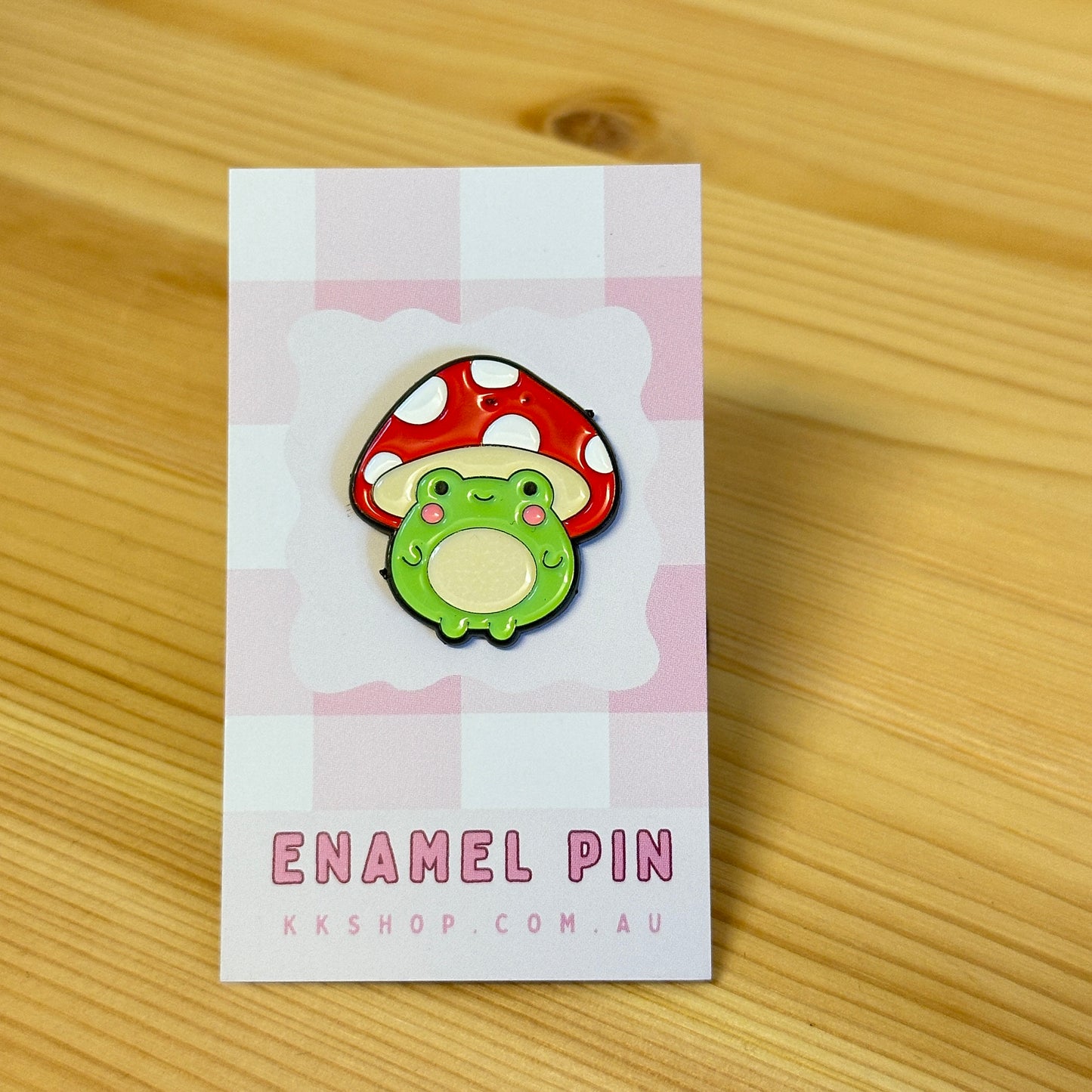 Froggie Mushroom Enamel Pin
