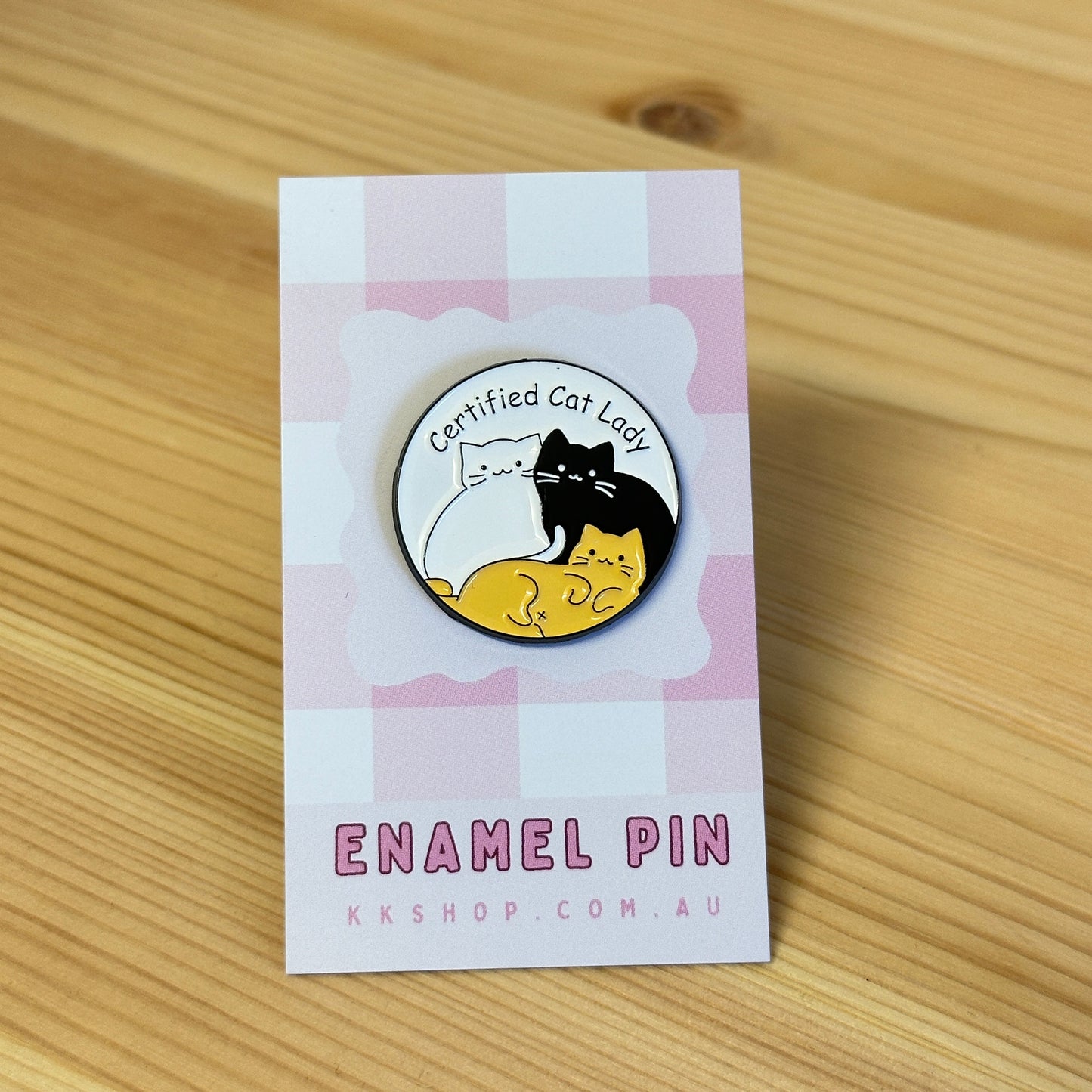 Certified Cat Lady Enamel Pin