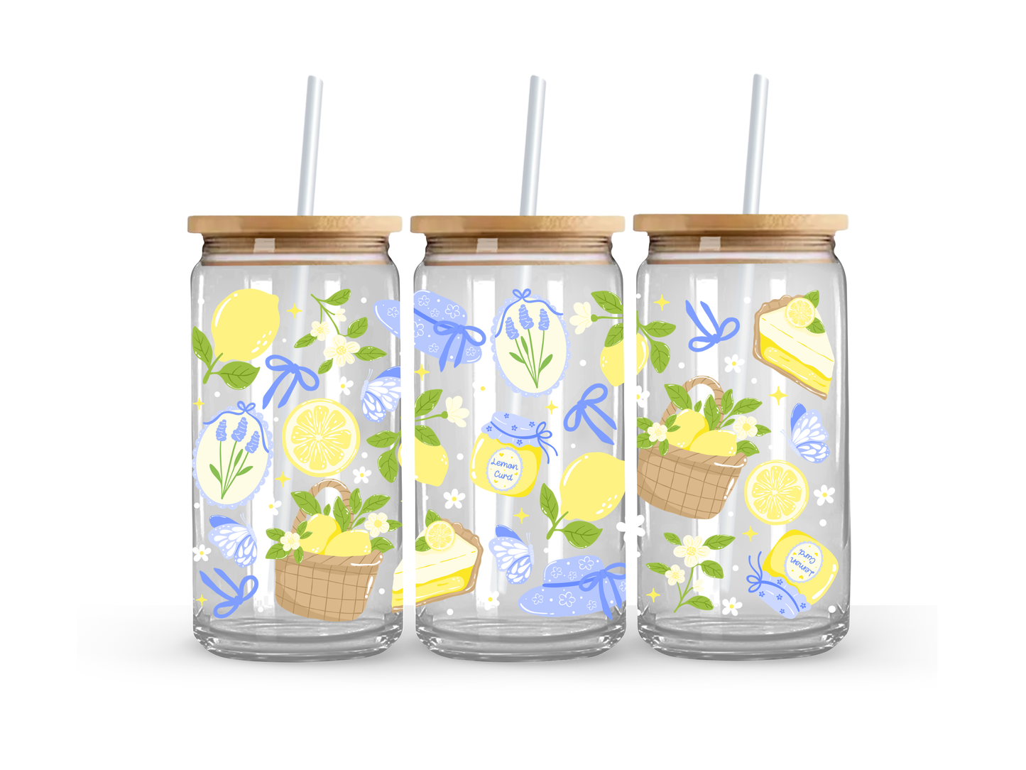 Lemon Glass Can Cup - 473ml