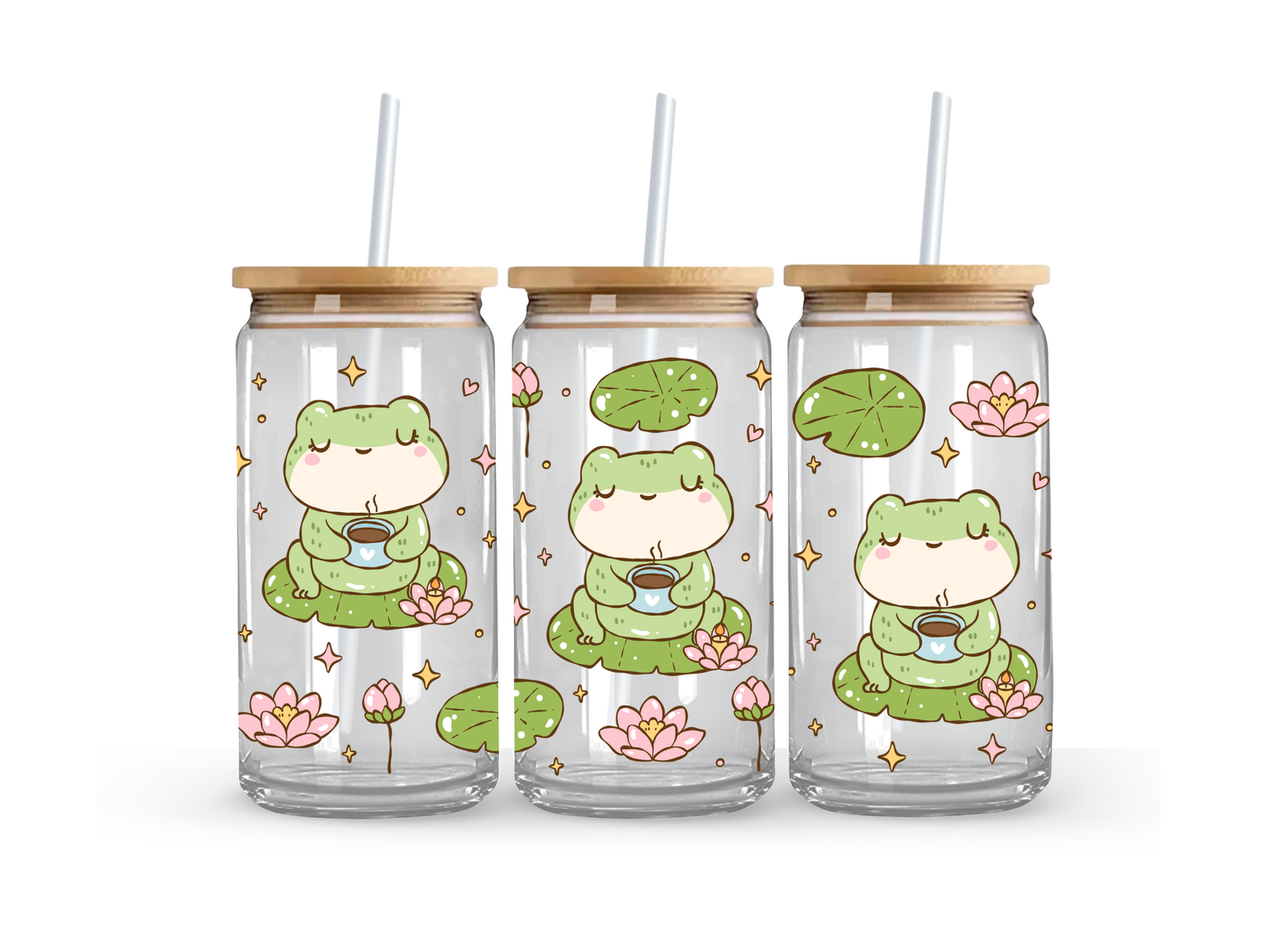 Lotus Froggie Glass Can Cup - 473ml