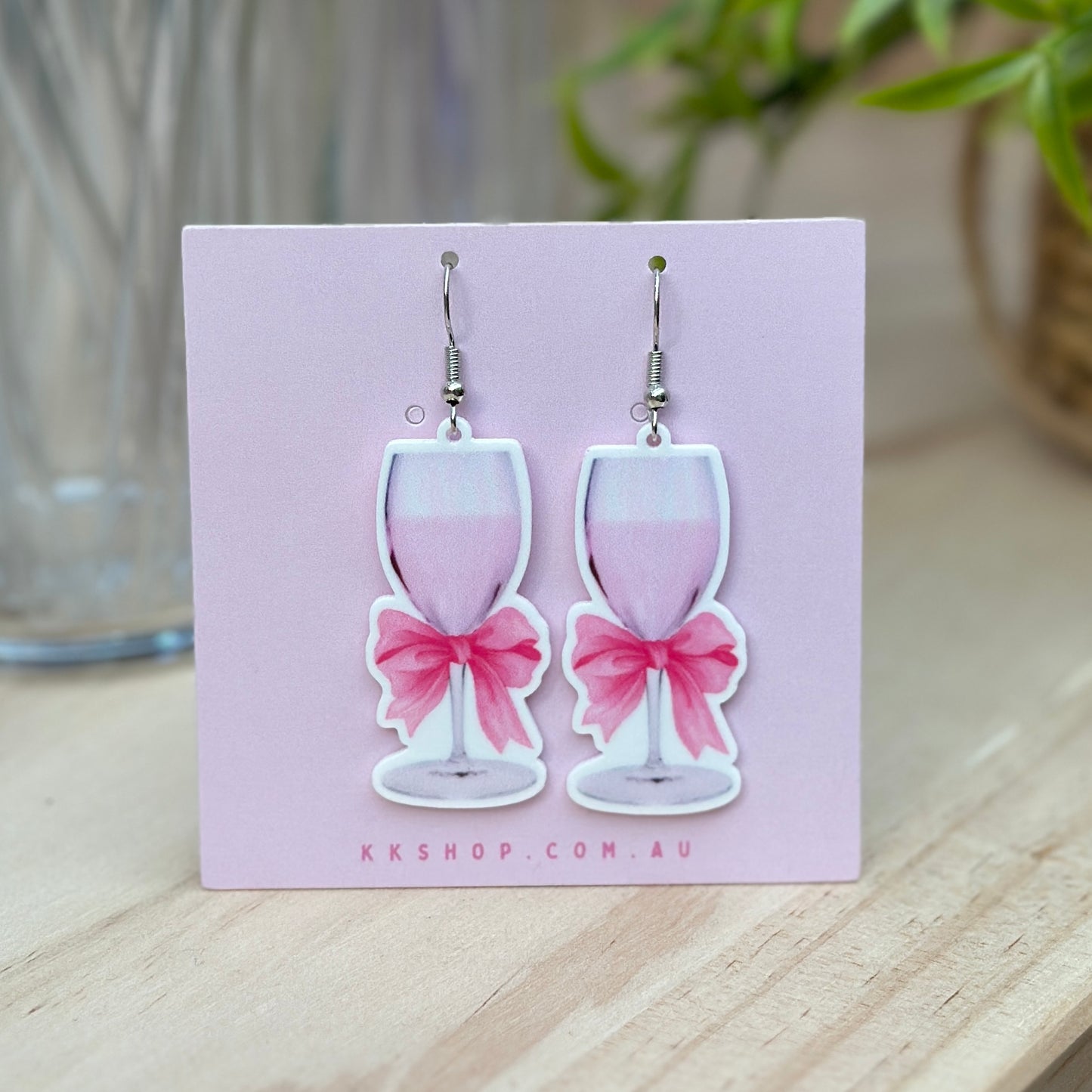 Wine Glass Earrings