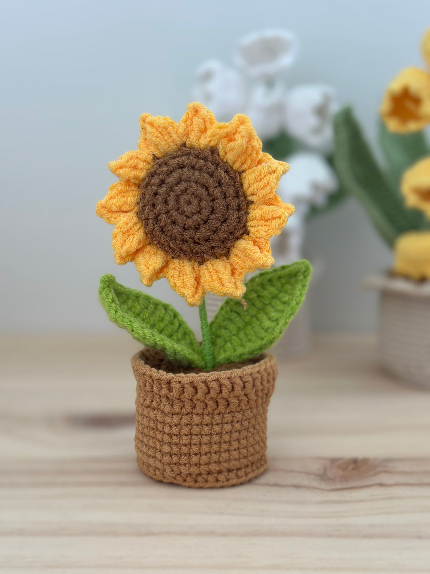 Single Sunflower Amigurumi