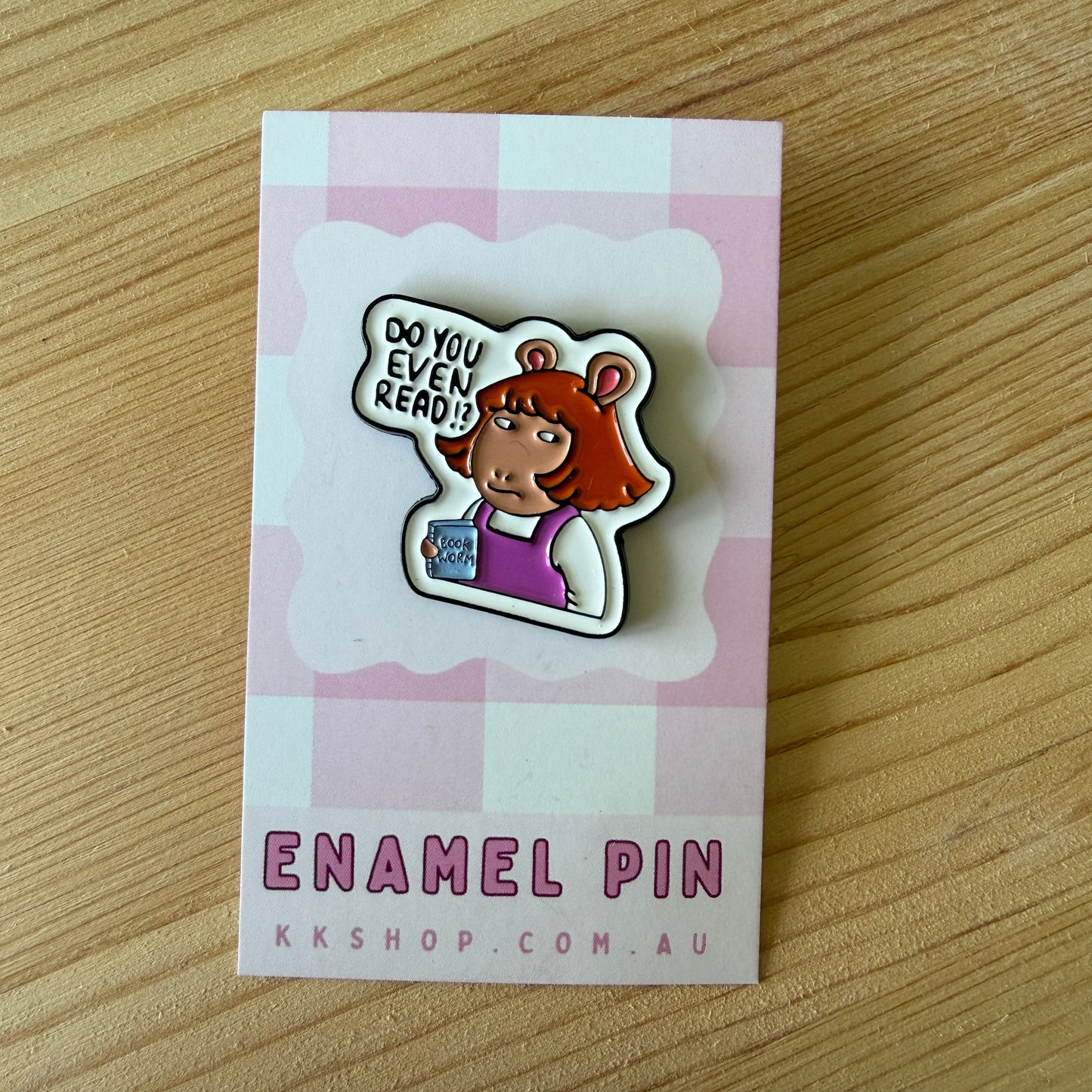 DW Do You Even Read? Enamel Pin