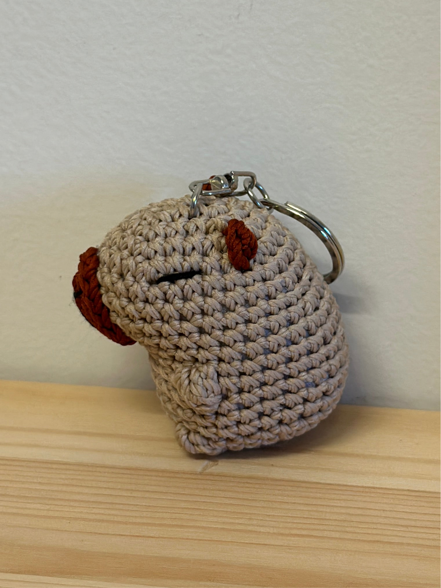 Capybara Amigurumi Keychain
