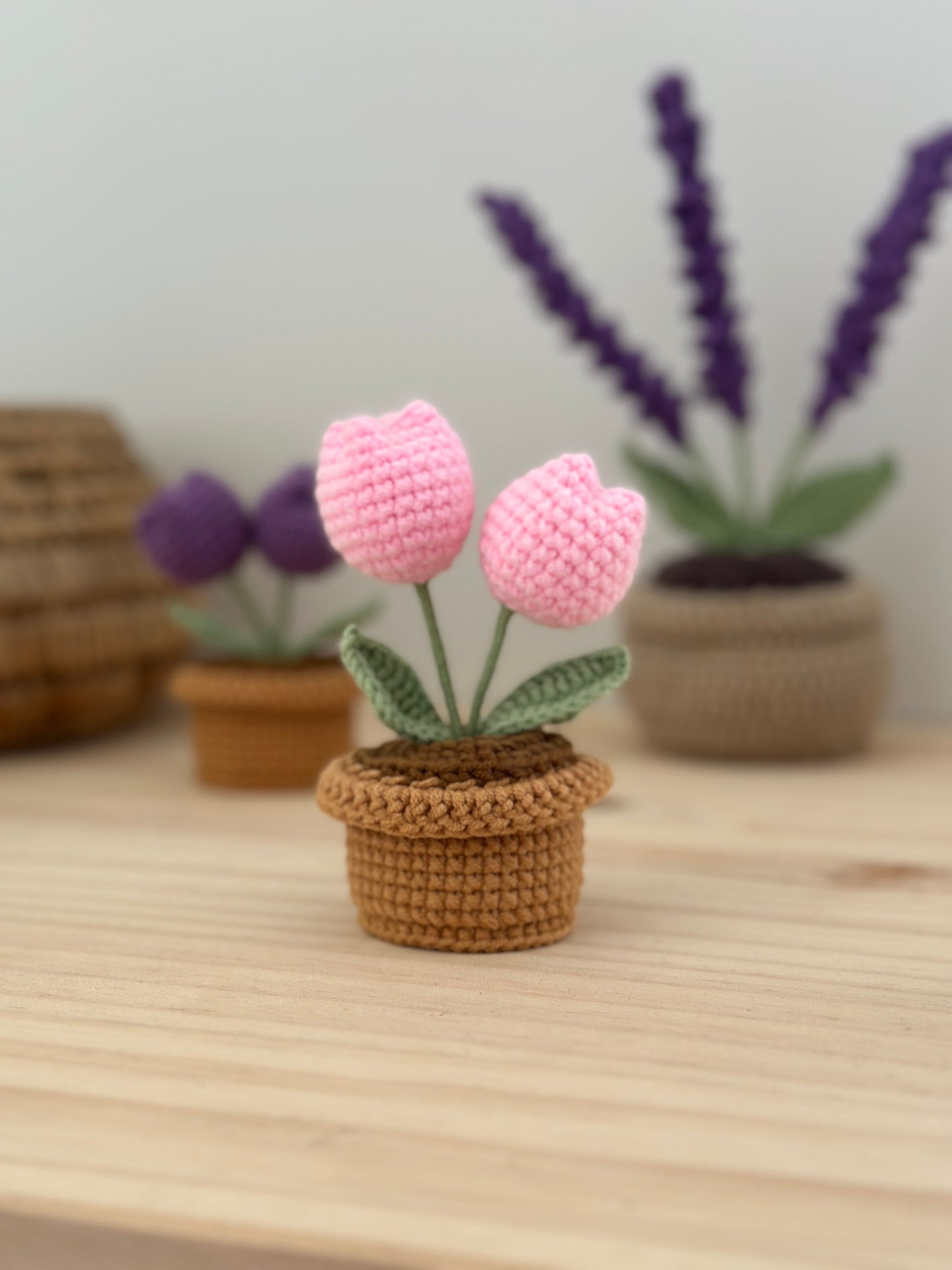 Pink Tulip Amigurumi