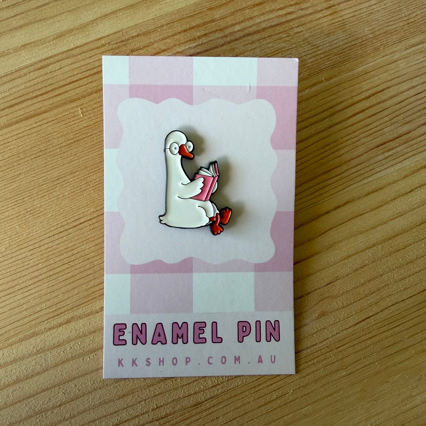 Bookish Goose Enamel Pin