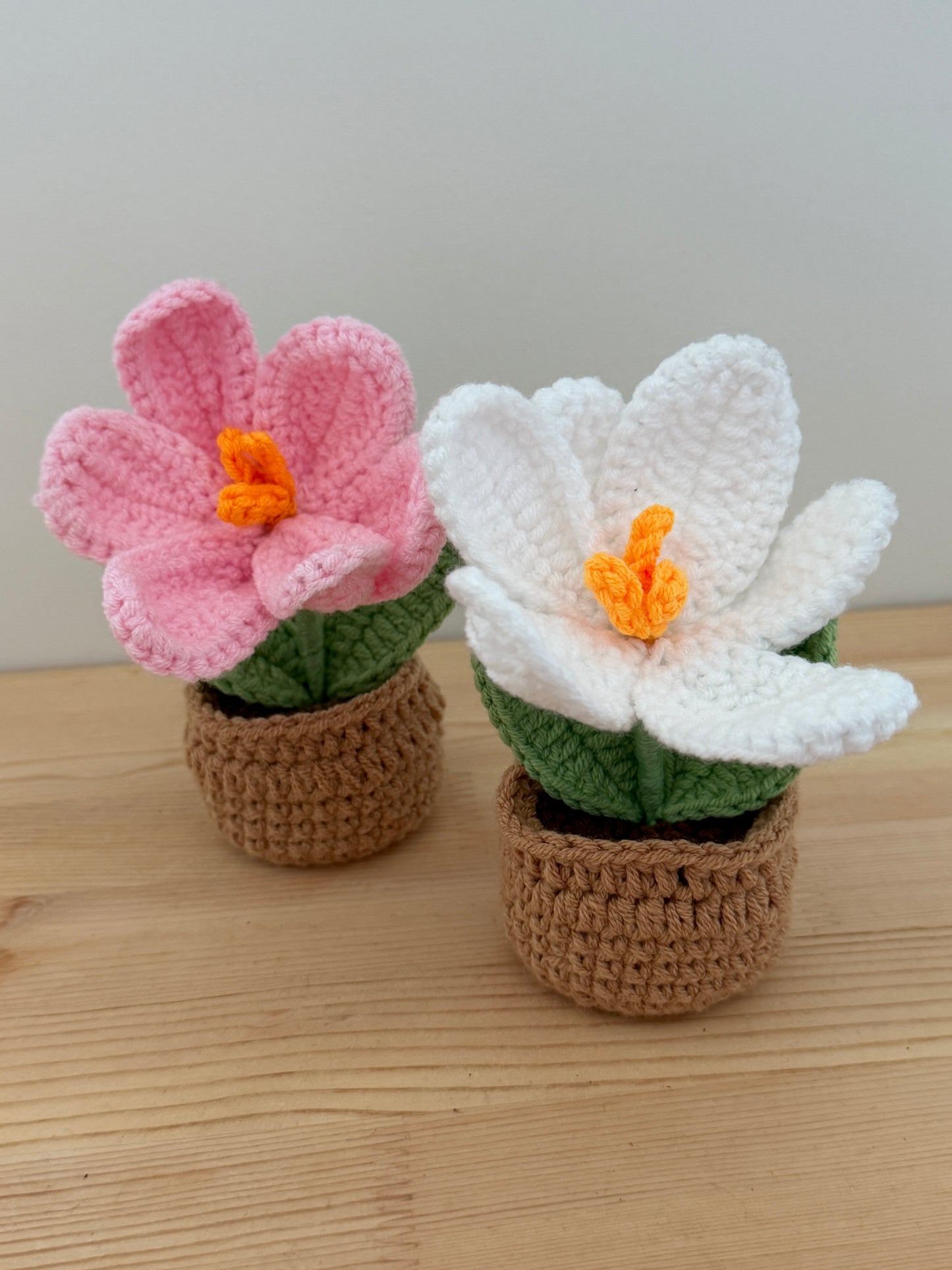 Pink Tulip (Open Bud) Amigurumi