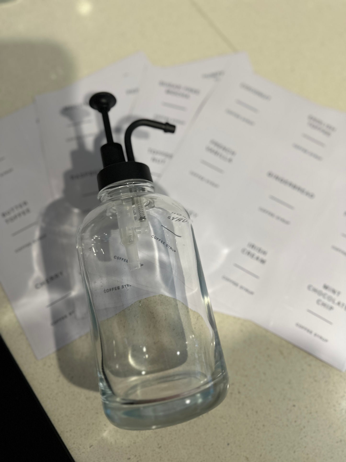 Coffee Syrup Dispensers - Set of Two