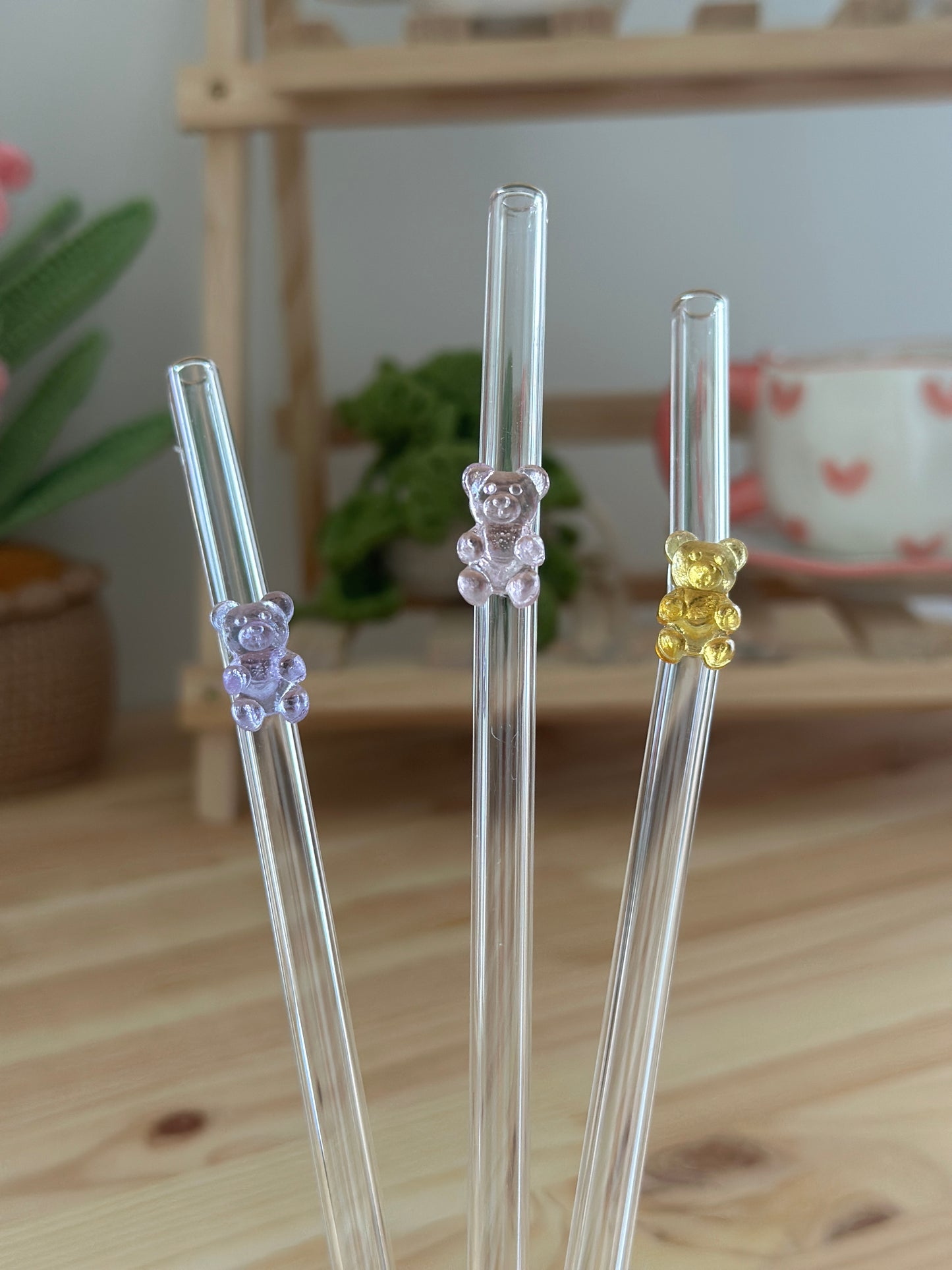 Gummy Bear Glass Straws