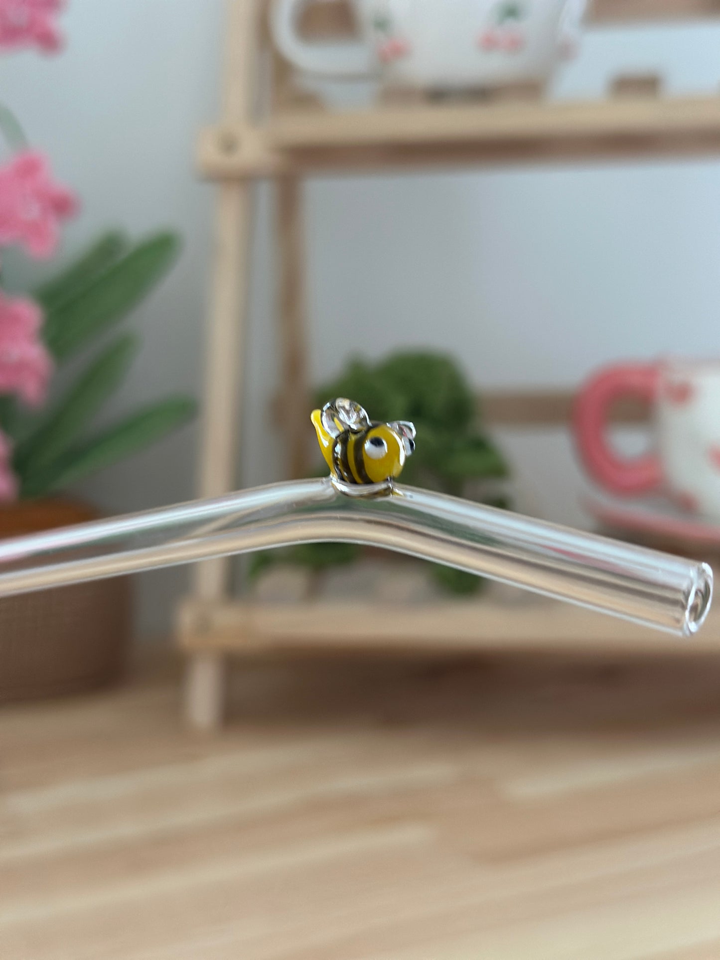 Bee Glass Straw