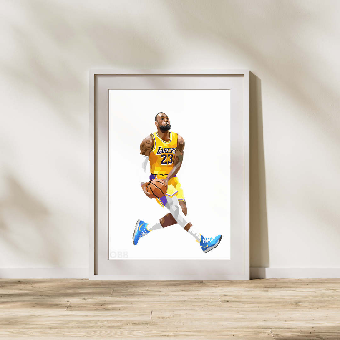 Lebron James Dunk Artwork
