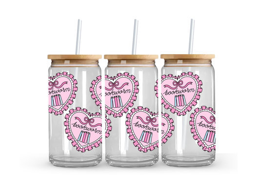 Bookworm Glass Can Cup - 473ml