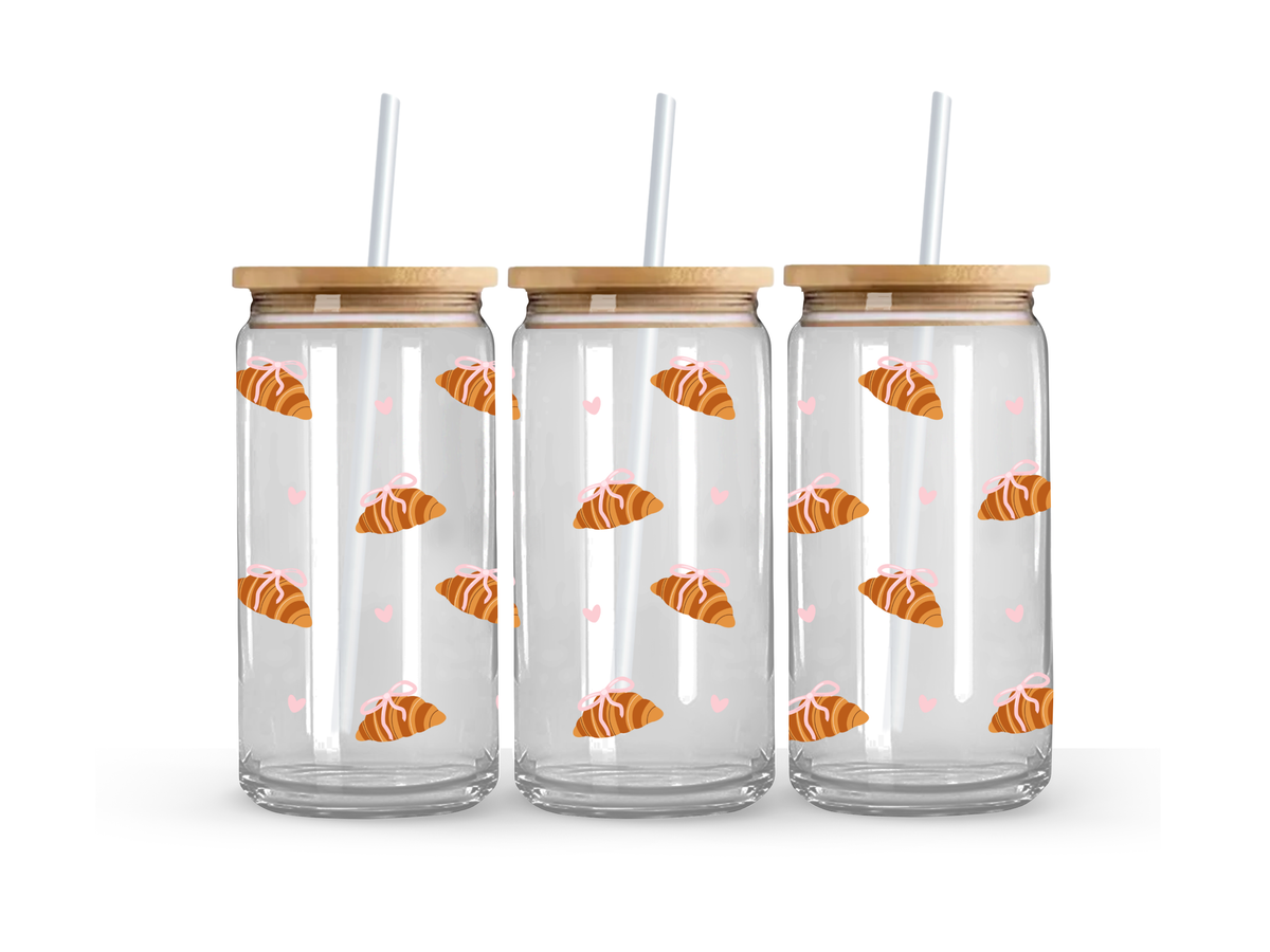 Croissant Glass Can Cup - 473ml