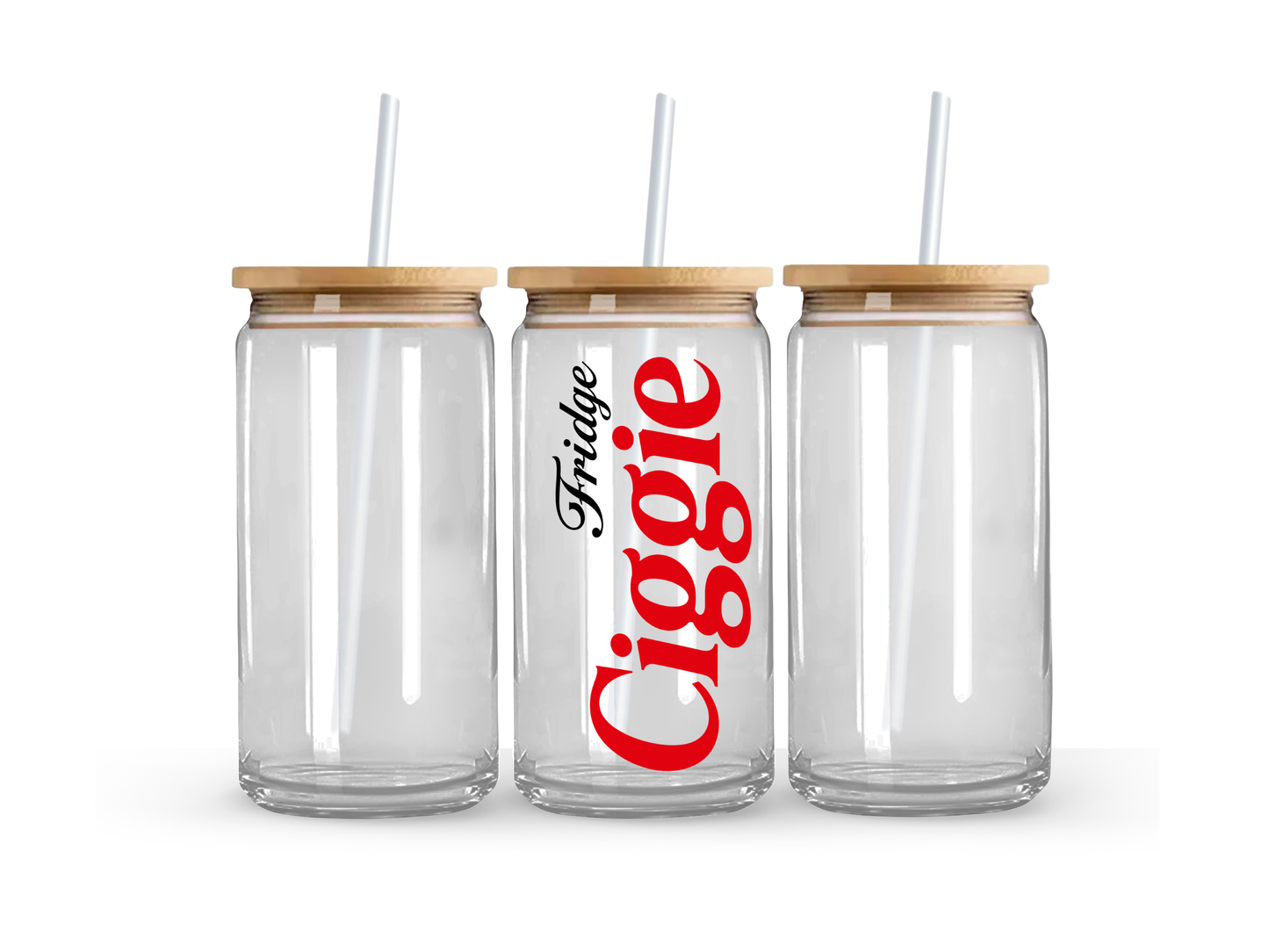 Fridge Ciggie Glass Can Cup - 473ml