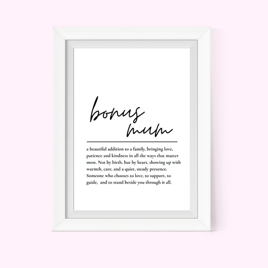 Bonus Mum Definition Frame