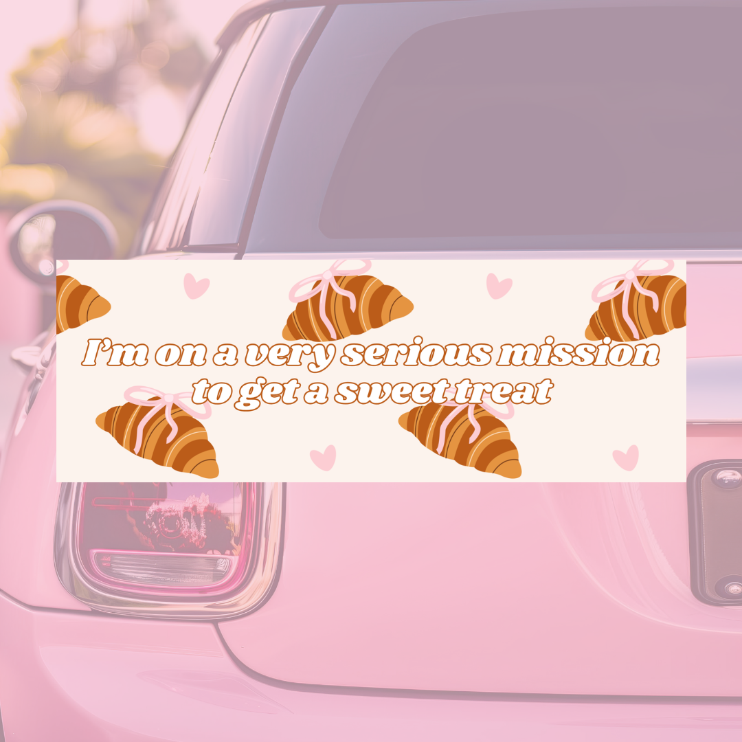 On a Very Serious Mission to Get a Sweet Treat - Bumper Sticker