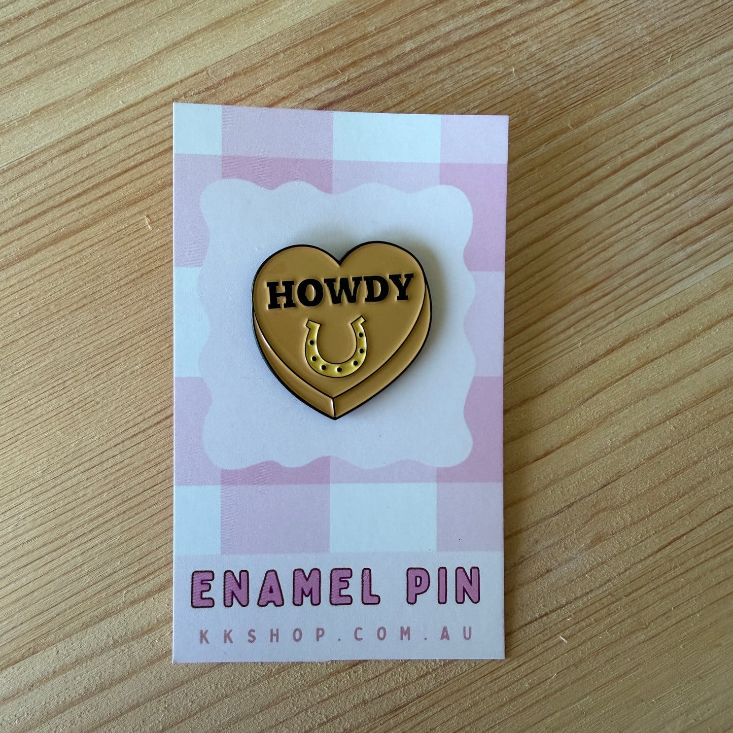Howdy Enamel Pin