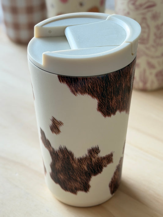 Cowhide Insulated Coffee Cup