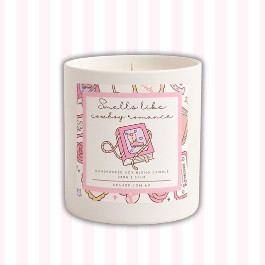 Smells Like Cowboy Romance Candle | Bookish Candle