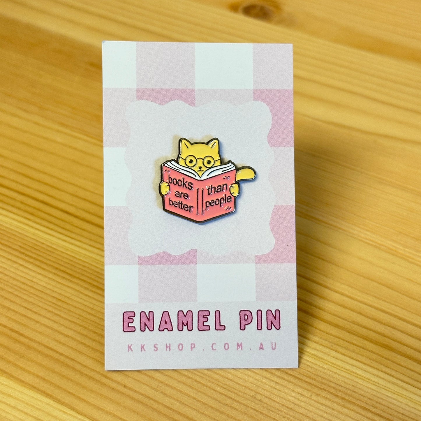 Books Better Than People Enamel Pin