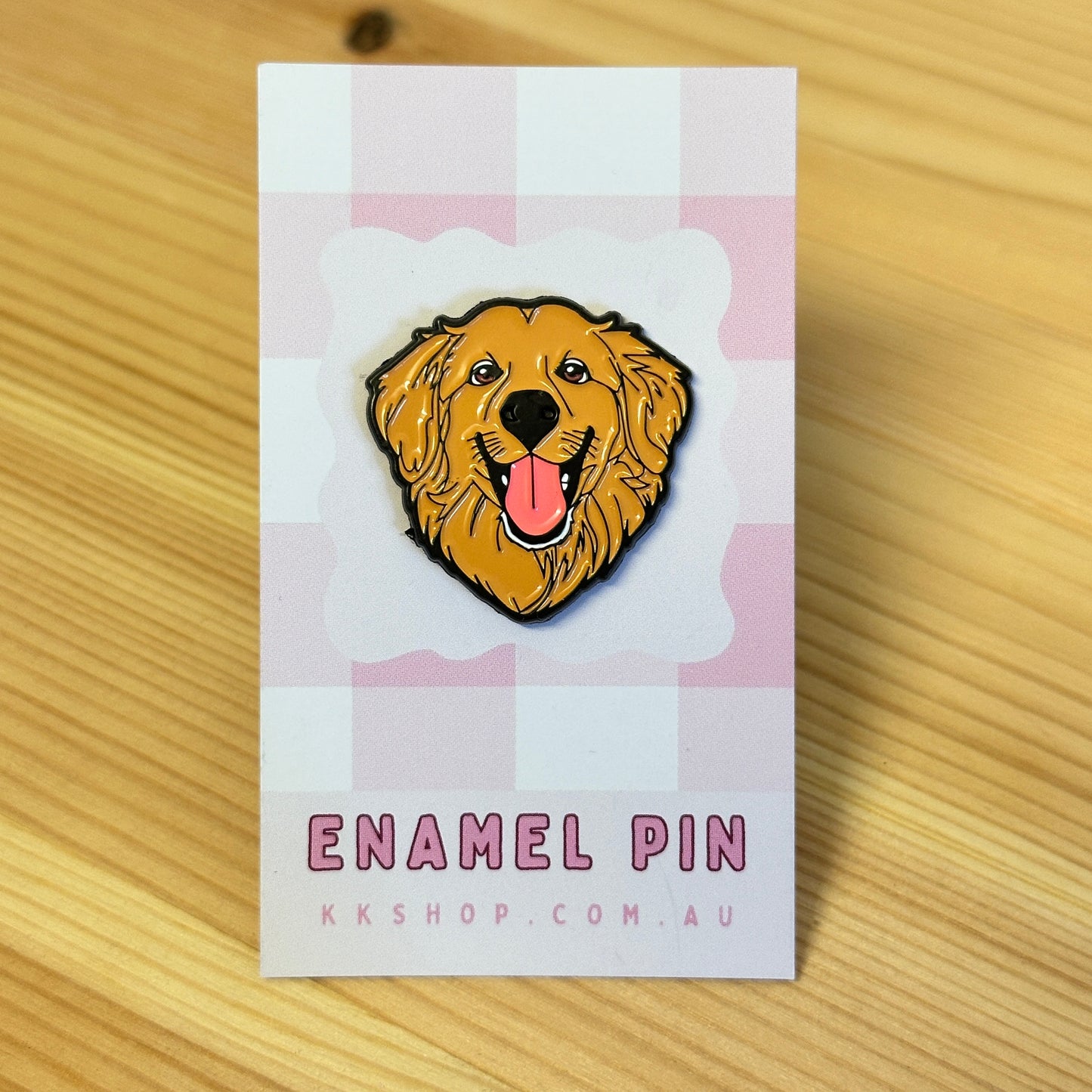 Golden Retriever Enamel Pin
