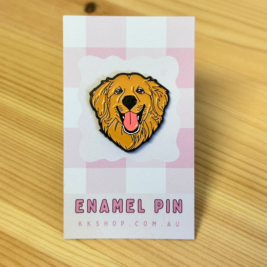 Golden Retriever Enamel Pin