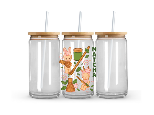 Sonny Angel Matcha Glass Can Cup - 473ml