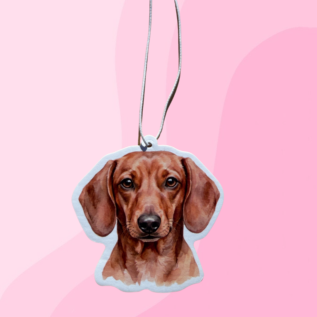 Brown Dachshund Air Freshener