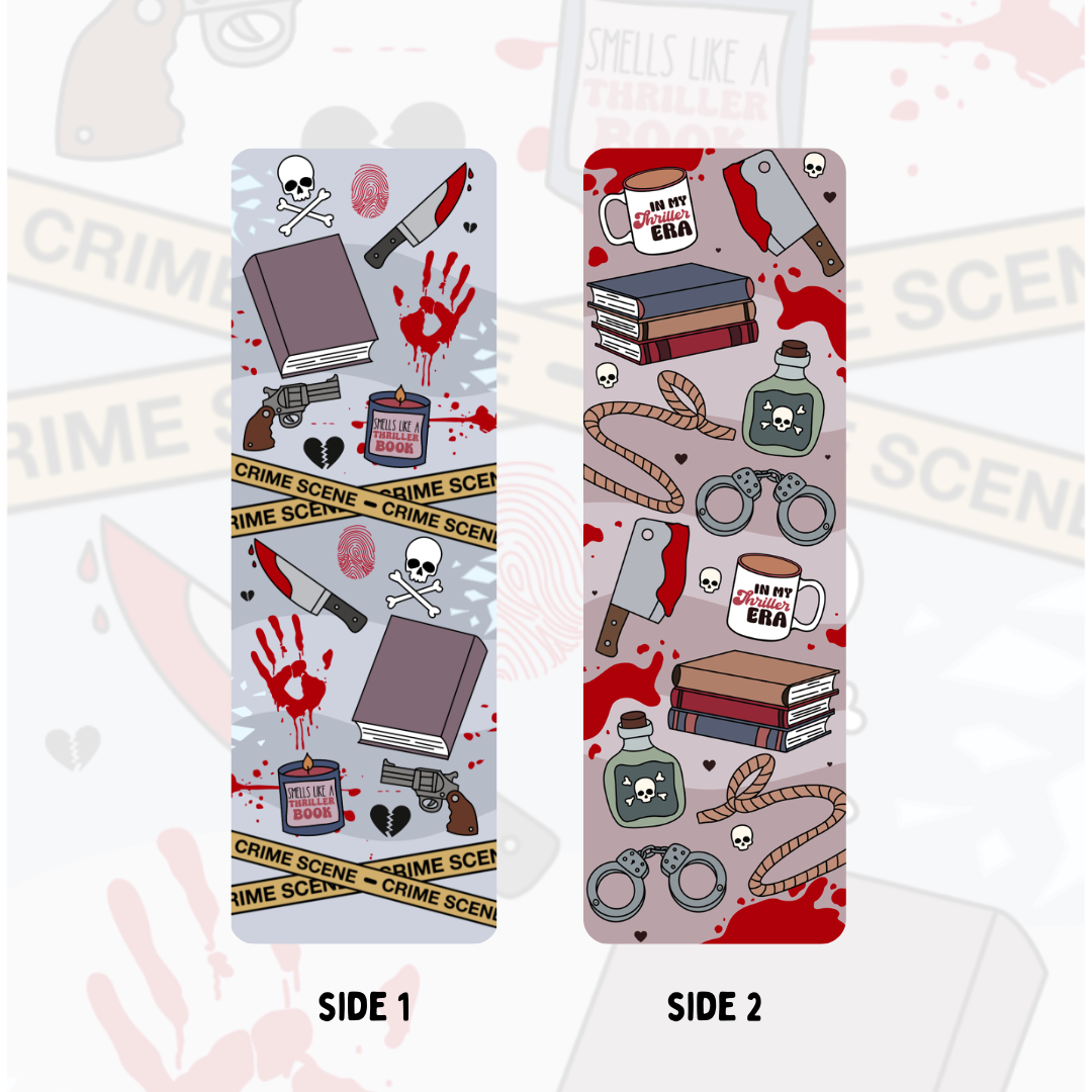 Thriller Bookmark - Double sided