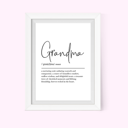 Grandma Definition Frame